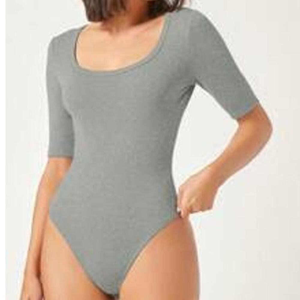SHEIN Gray Bodysuit – Size Large